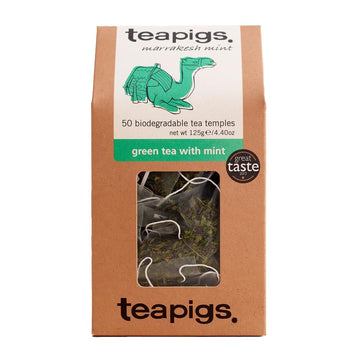 Teapigs Green Tea With Mint Bags Made With Whole Leaves (1 Pack Of 50 Teabags)