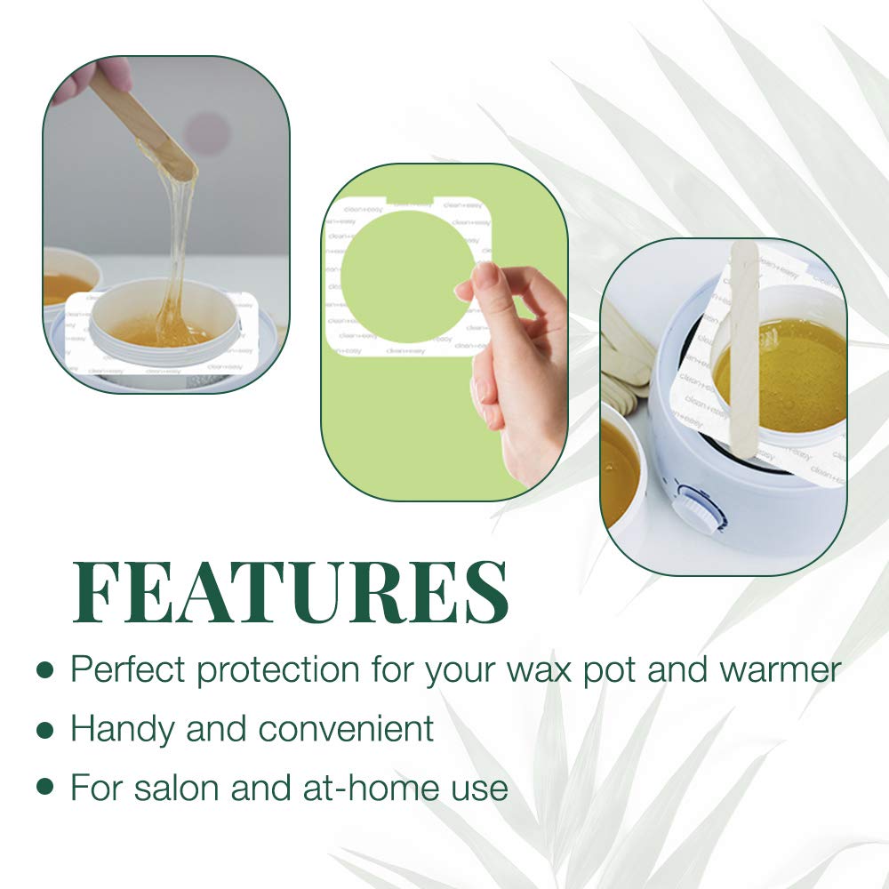 Clean + Easy Professional Deluxe Wax System - Standard Warmer Collars Prevent Drips For Mess-Free, Effortless Cleanup (50 Count) : Beauty & Personal Care