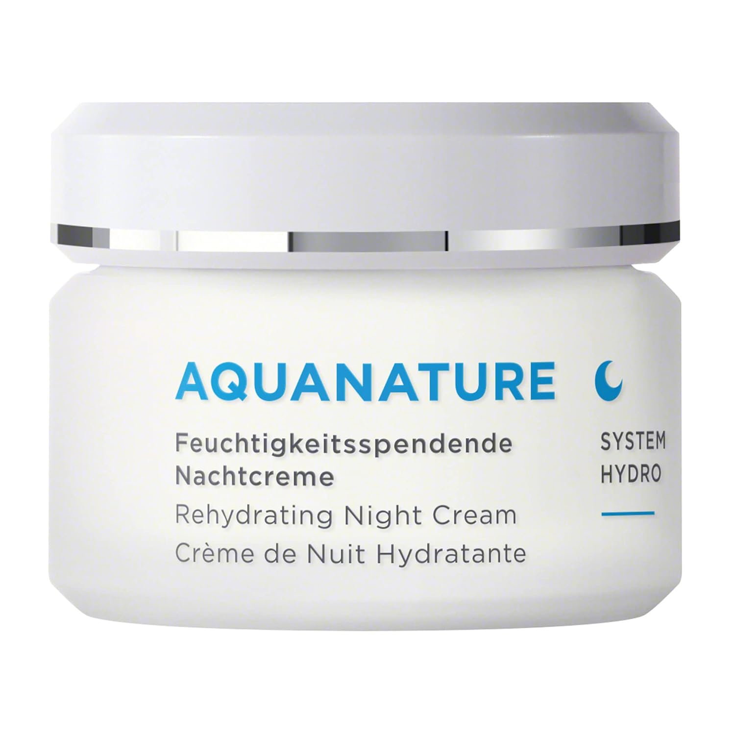 Annemarie Börlind - Aquanature Rehydrating Night Cream - Papyrus And Glasswort Extracts For Lasting Hydration - Nourishes, Regenerates, Rehydrates - 1.69 Fl Oz