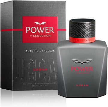 Banderas Perfumes - Power Of Seduction Urban, Eau De Toilette For Men - Long Lasting - Elegant, Masculine And Sexy Fragance - Citrus, Woody And Vanilla Scent- Ideal For Day Wear -100 Ml