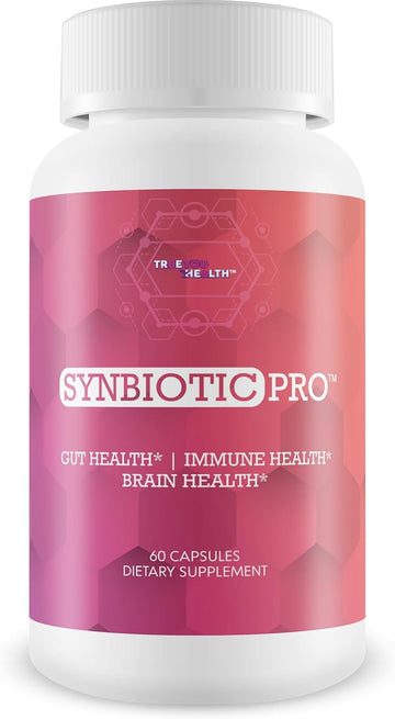 Synbiotic Pro - Our Best Daily Synbiotic Probiotics & Prebiotic - Gut Health - Gi Synbiotics Probiotics - Pro Synbiotic Probiotic Plus Prebiotic & Immune Support Vitamins - Synbiotics For Women & Men