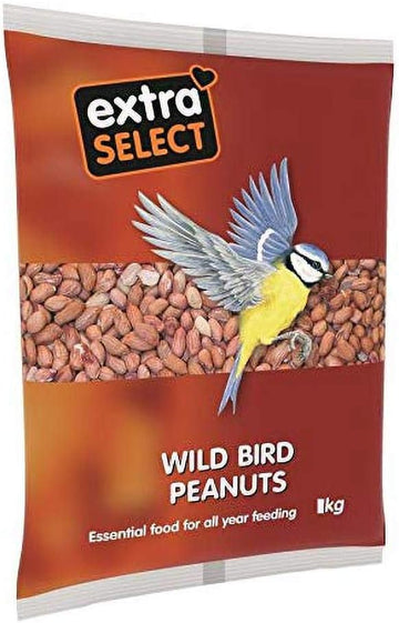 Extra Select Whole Peanuts for Wild Birds: Wild Bird Food Peanuts & Squirrel Food - 3kg Bag?01PNB3