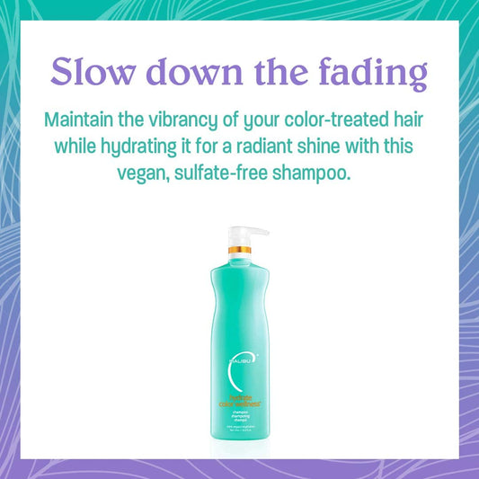 Malibu C Hydrate Color Wellness Shampoo (33.8 Oz) - Shampoo For Color Treated Hair, Fights Color Fade - Sulfate Free + Gentle Cleansing Color Protect Shampoo