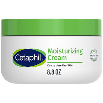 Body Moisturizer By Cetaphil, Hydrating Moisturizing Cream For Dry To Very Dry, Sensitive Skin, New 8.8 Oz, Fragrance Free, Non-Comedogenic, Non-Greasy