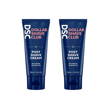 Dollar Shave Club | Post Shave Cream 2 Ct. | A Calming And Soothing Post Shave Balm For Men, Rich Hydration For Sensitive Skin, Fast-Absorbing, Non-Greasy Aftershave Lotion, Aftershave Cream