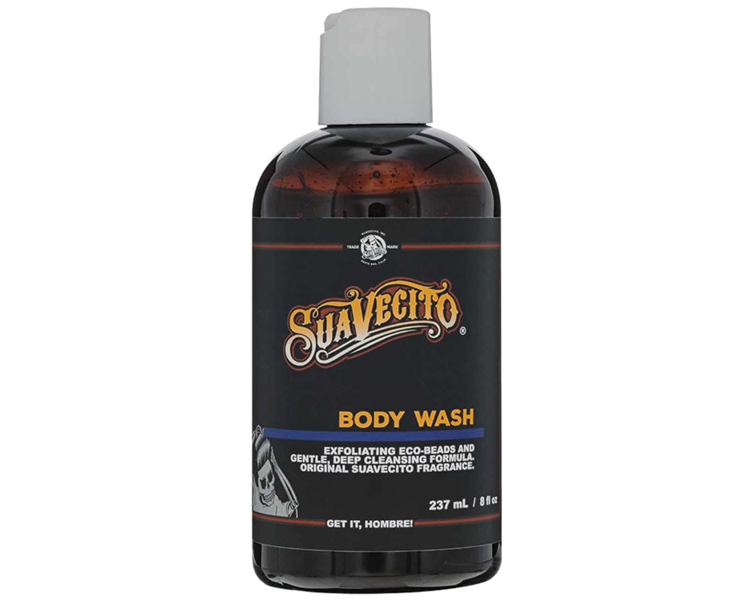 Suavecito Men'S Body Wash 8 Oz. Exfoliating Deep Cleaning Showering Original Fragrance