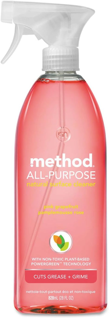 Method All-Purpose Cleaner Spray, Pink Grapefruit, Plant-Based and Biodegradable Formula Perfect for Most Counters, Tiles, Stone, and More, 28 oz Spray Bottles, (Pack of 8) : Health & Household