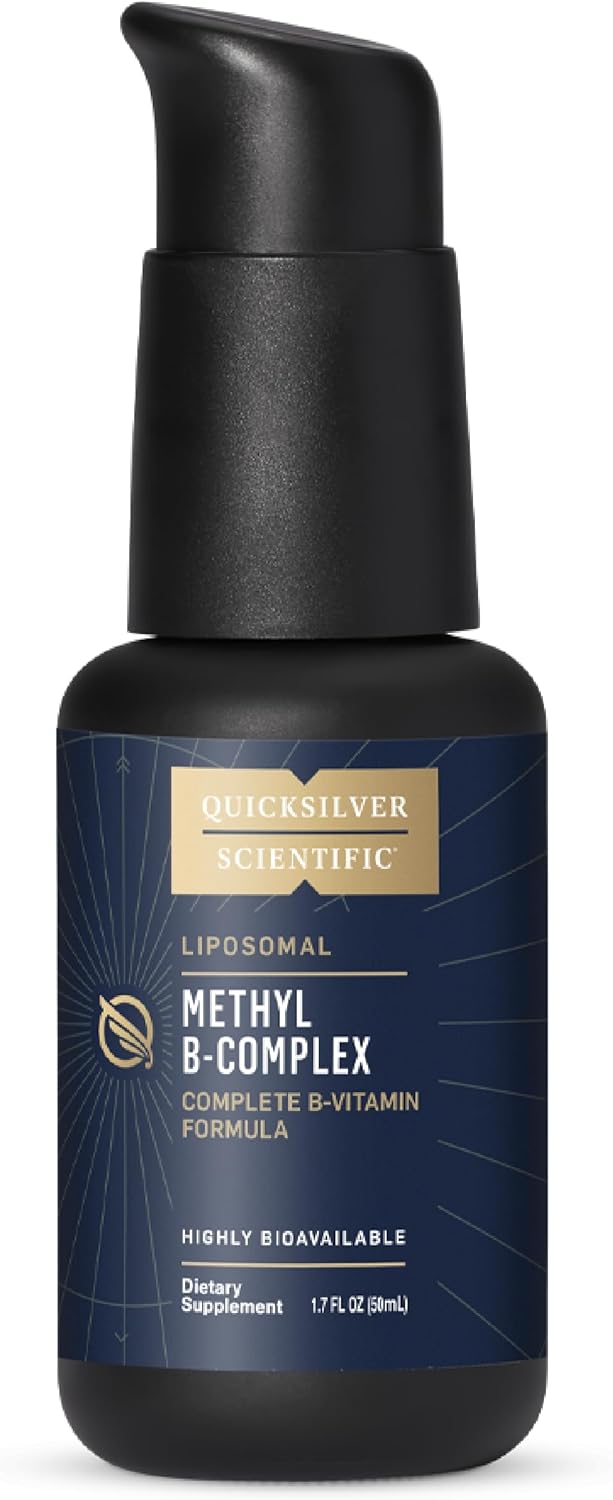 Quicksilver Scientific Methyl B Complex - Liquid Vitamin With Superior Liposomal Absorption Of Vitamin B12, Folate, Vitamin B6, Riboflavin, Biotin, Pantothenic Acid, Vitamin B1, Niacin (50 Ml)