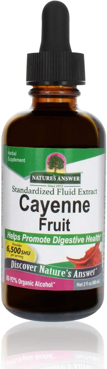 Nature'S Answer Cayenne Pepper Tincture 2   | Natural Metabolism Booster | Promotes Cardiovascular Health | Helps With Digestion & Circulation