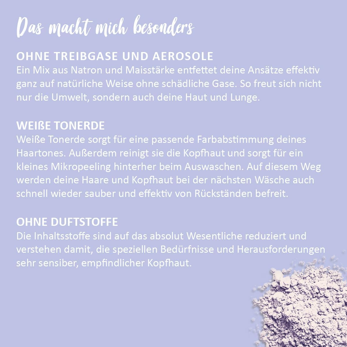 Puremetics Refill Pack: Dry Shampoo 'Sensitive 'Blonde' | Dry Shampoo For Sprinkling | Dry Shampoo Without Plastic And Aerosols