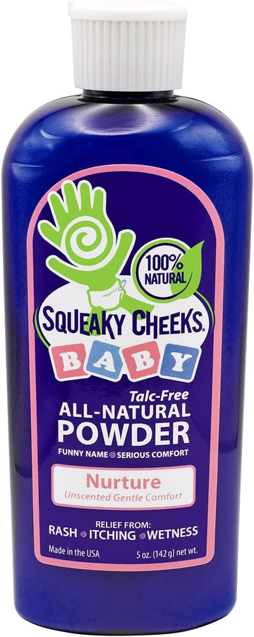 Baby Powder (5oz) | Organic | Unscented Talc-Free and All Natural Powder | Effective Relief from Rash Wetness and Itching | Also Ideal for Adults