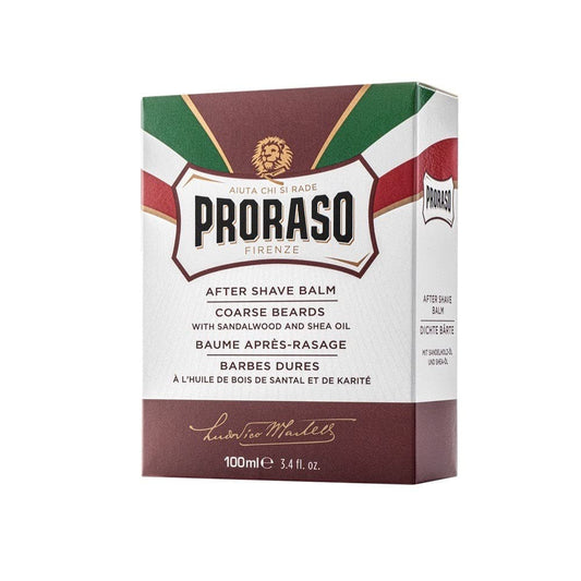 Proraso Proraso After Shave Balm for Men, Nourishing for Coarse Beards, with Sandalwood and Shea Butter, 3.4 fl. oz