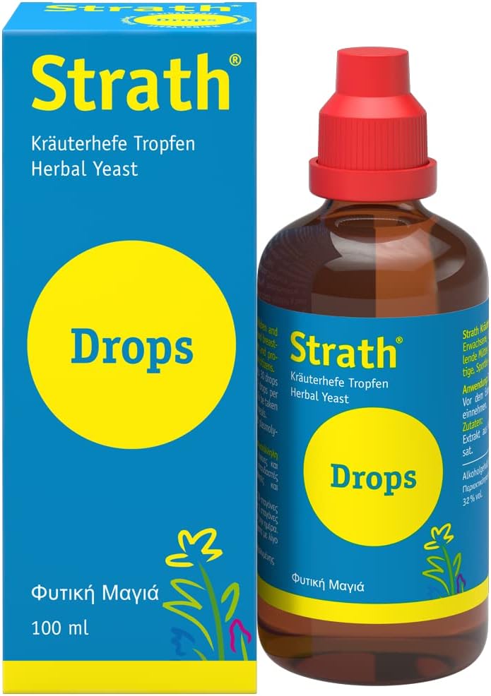 Strath Nutritional Yeast Liquid Syrup 3.4 Oz - Vegetarian, Lactose Free, Artificial Additive Free - Digestive Support, Nutrient Absorption - Great Tasting Daily Supplement - Prebiotic And Postbiotic