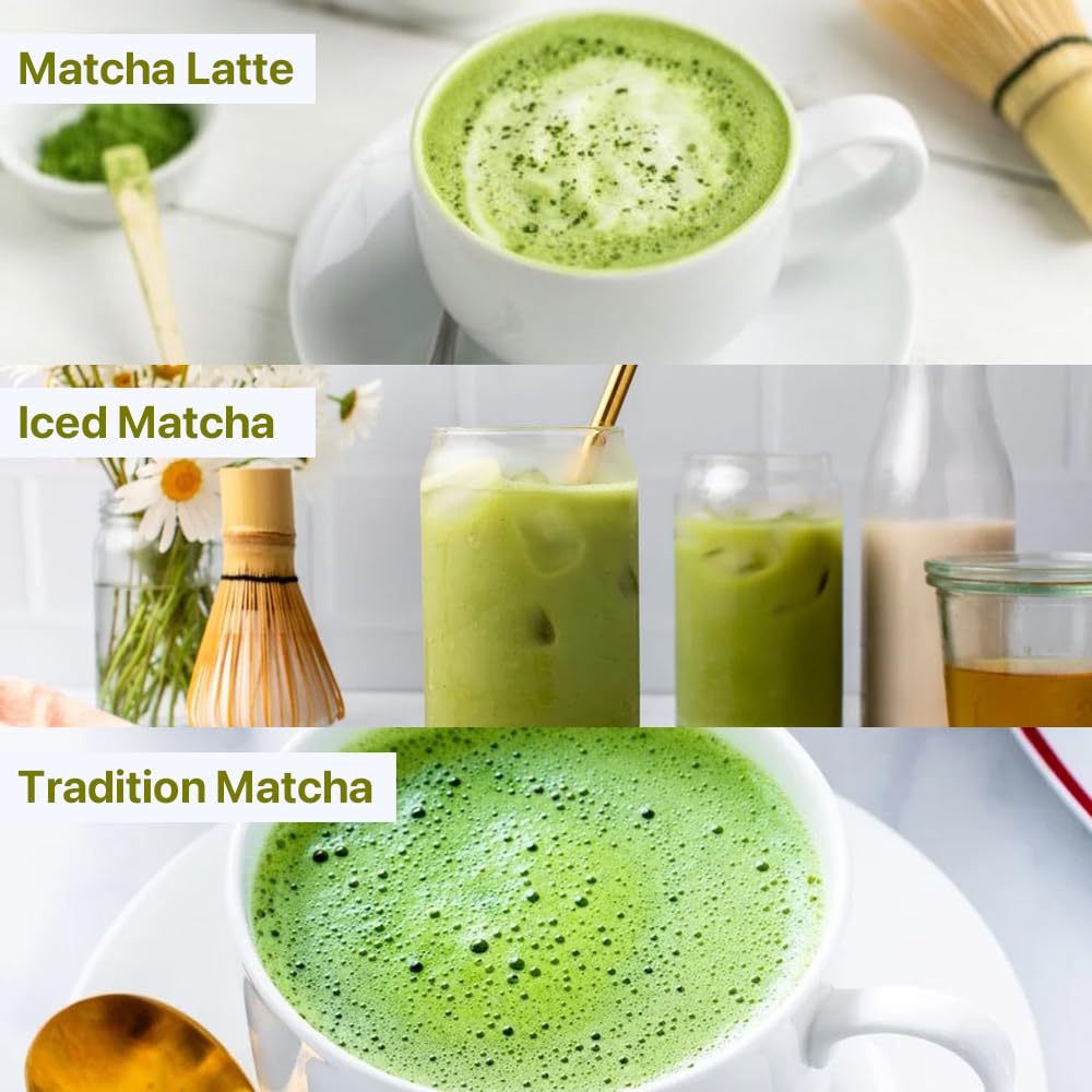 Blue Tea - Green Tea Mango Matcha - 1.76 Oz | Super Anti-Oxidant | Flavored Matcha | 100% Natural - Iced & Hot Tea, Mocktails | Gluten Free - Herbal Tisane - Gmo Free