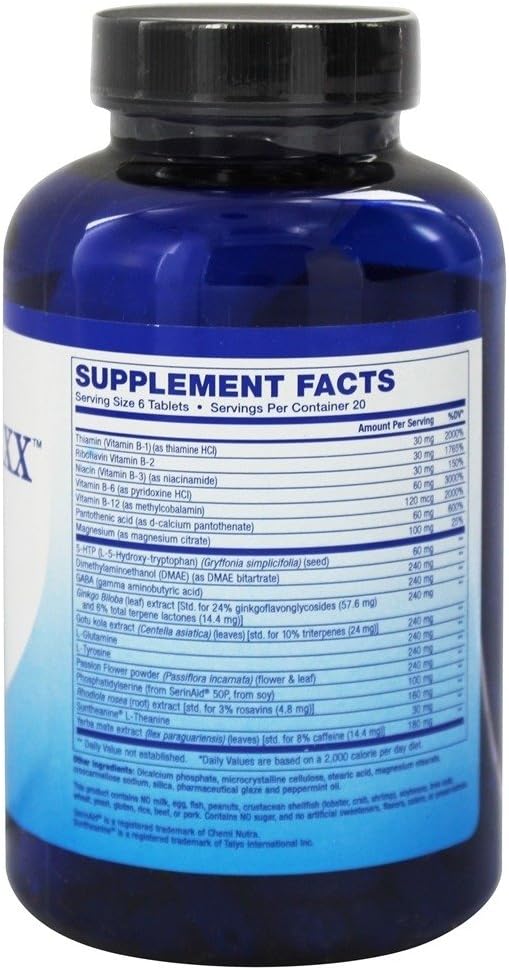 Dr. Venessa'S Formulas Neuro-Maxx Tablets, 120 Count