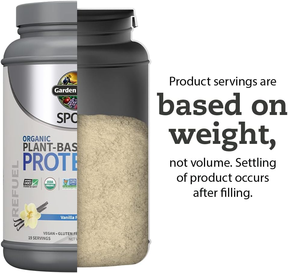 Garden of Life Organic Vegan Sport Protein Powder, Vanilla - Probiotic