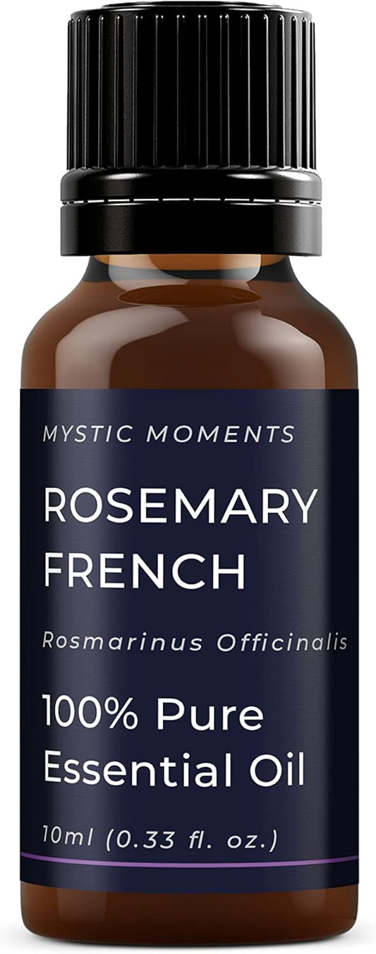 Mystic Moments | Rosemary French Essential Oil 10ml - Pure & Natural oil for Diffusers, Aromatherapy & Massage Blends Vegan GMO Free
