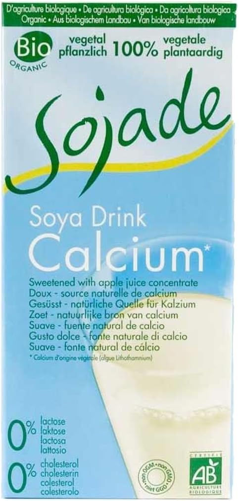 Sojade Organic Soya Milk - Calcium Enriched + Apple Juice (Blue) 1Ltr (Pack Of 6)