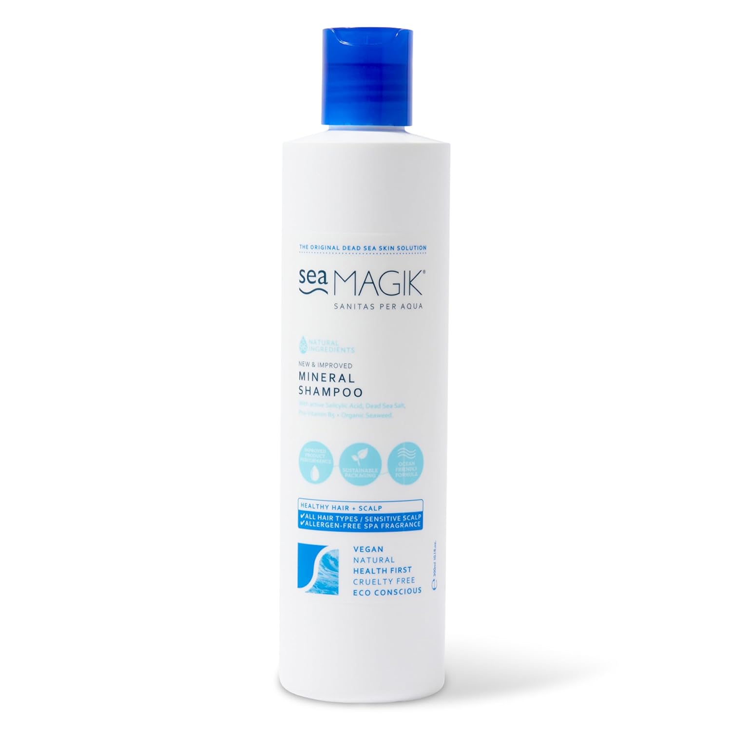 Mineral Shampoo 10.14Fl Oz - Sulfate Free Shampoo With Organic Seaweed/ 100% Vegan/ Sustainable Packaging
