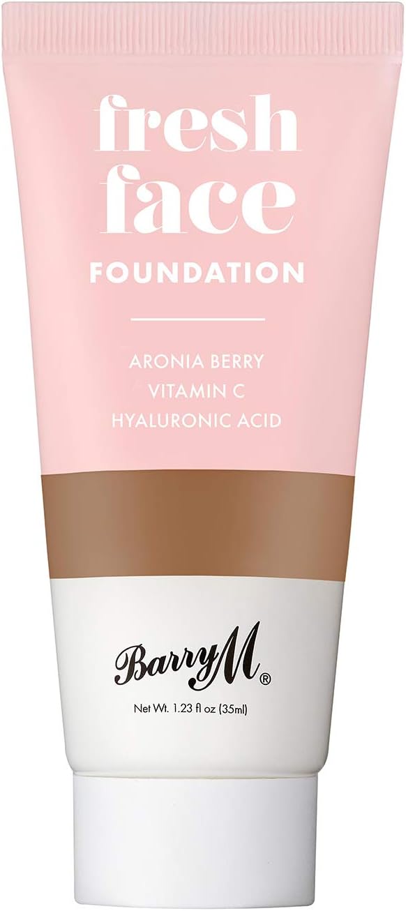 Barry M Cosmetics Fresh Face Lightweight Liquid Foundation Infused With Hyaluronic Acid And Vitamin C, Shade 14