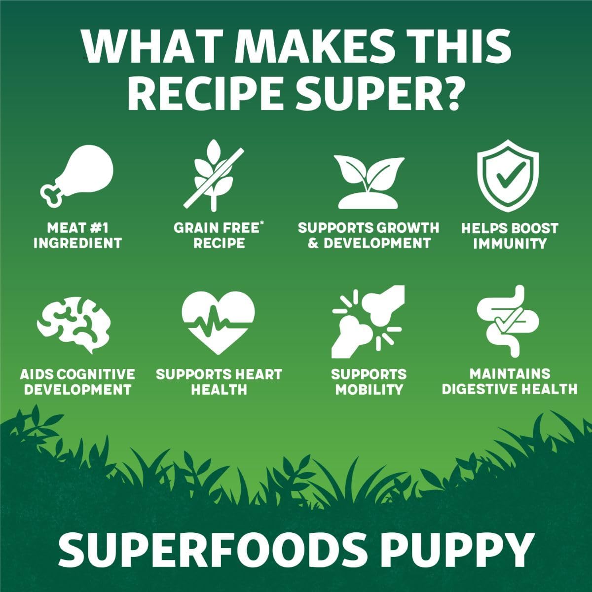 Harringtons Superfoods Puppy Complete Grain Free Hypoallergenic Chicken with Veg Dry Dog Food 10kg - Made with All Natural Ingredients :Pet Supplies