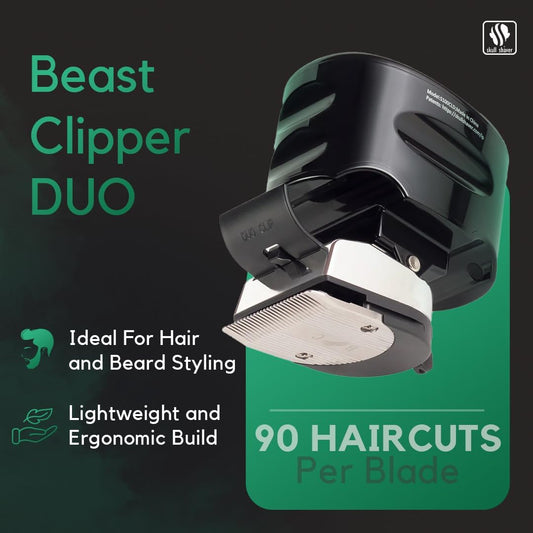 Skull Shaver Beast Clipper Duo : Ultimate Home Haircut & Grooming Kit For Men/Women - Diy Haircut,Hair Clippers, Self Haircut Tool