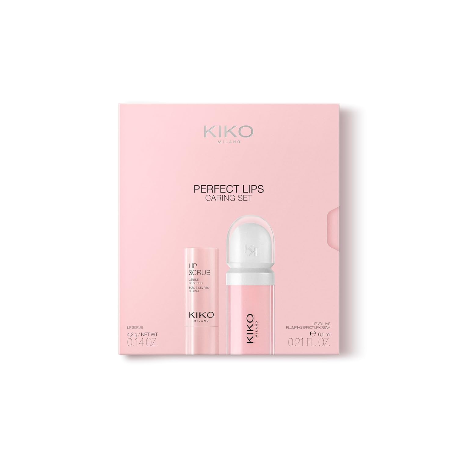 Kiko Milano Perfect Lips Caring Set | 1 Lip Scrub And 1 Lip Cream