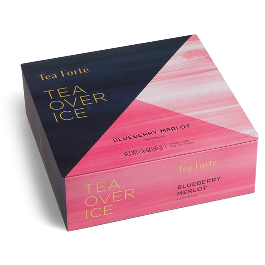 Tea Forte Tea Over Ice Blends, Blueberry Merlot, Pitcher Size Iced Tea Infusers, 5 Count (Pack Of 1)