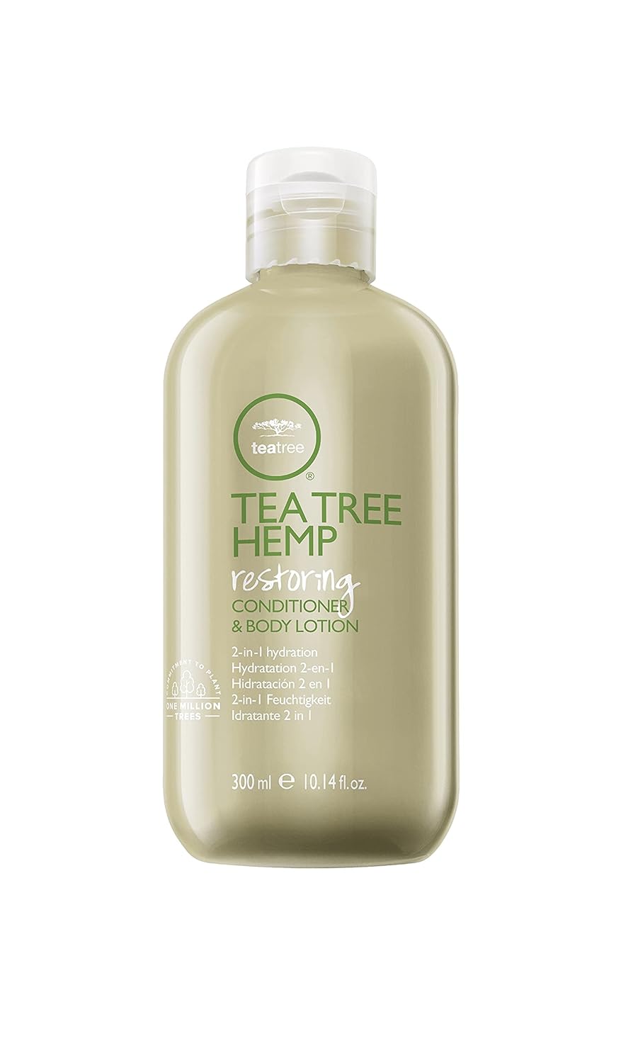 Tea Tree Hemp Restoring Conditioner & Body Lotion, 2-in-1 Hydration, For All Hair Types