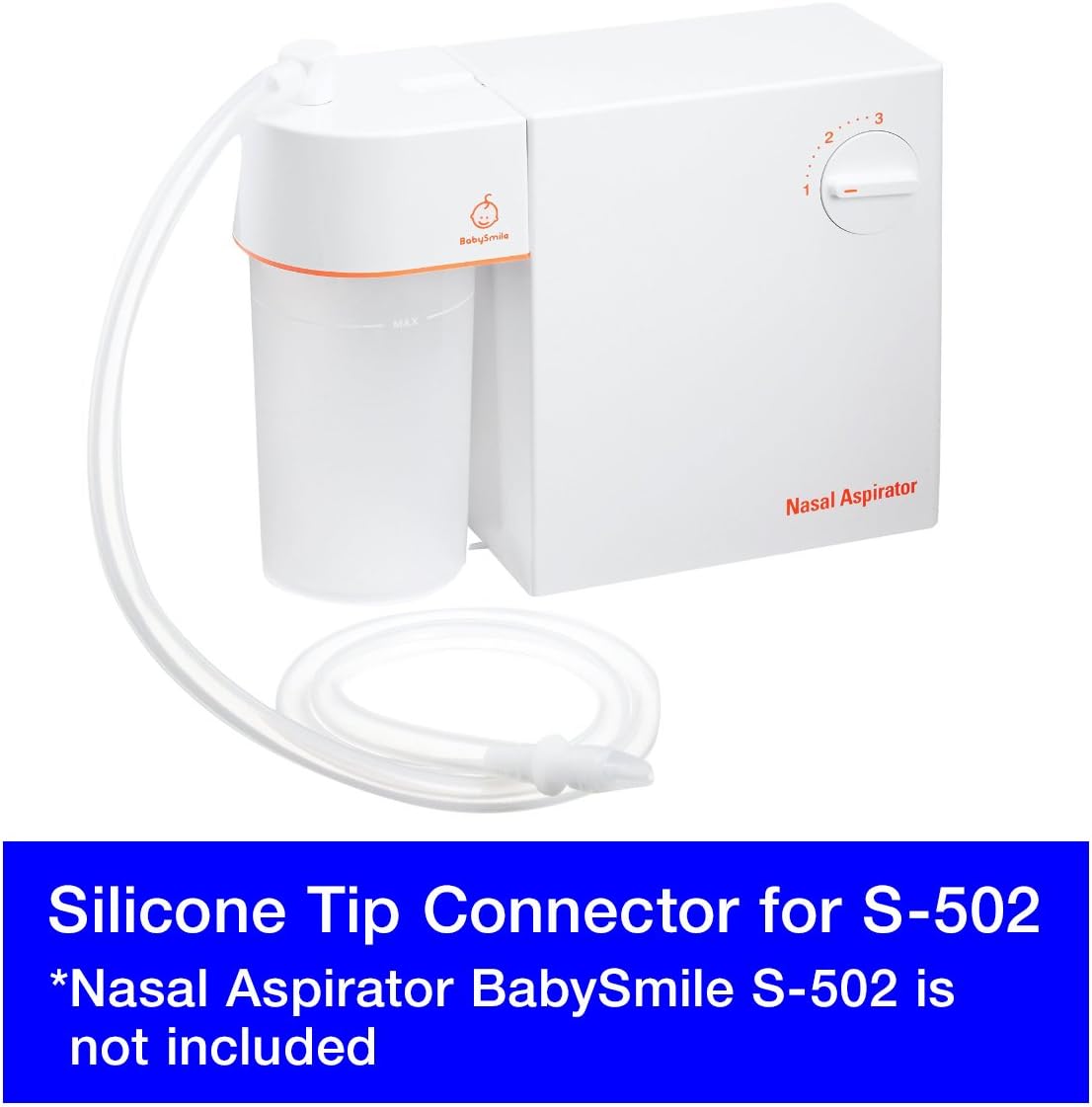 Silicone Tip Connector for BabySmile Nasal Aspirator S-502, S-503, S-504 : Baby