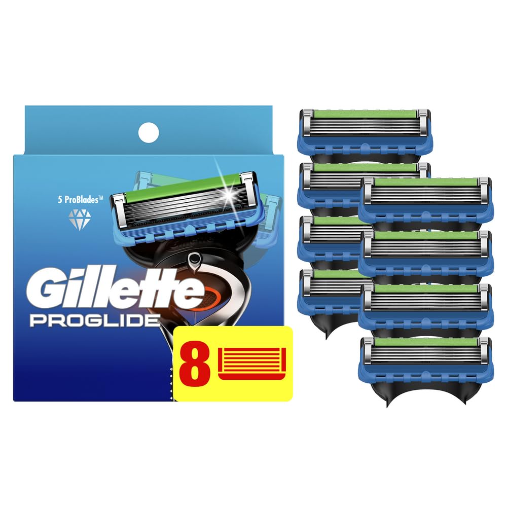 Gillette Proglide Razor Refills For Men, 8 Razor Blade Refills