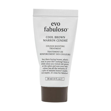 Evo Fabuloso Cool Brown Colour Boosting Treatment - Colour Care Conditioner For Colour -Treated Hair - Helps Maintain Colour Depth, Tone & Shine, 30Ml / 1.01Fl.Oz