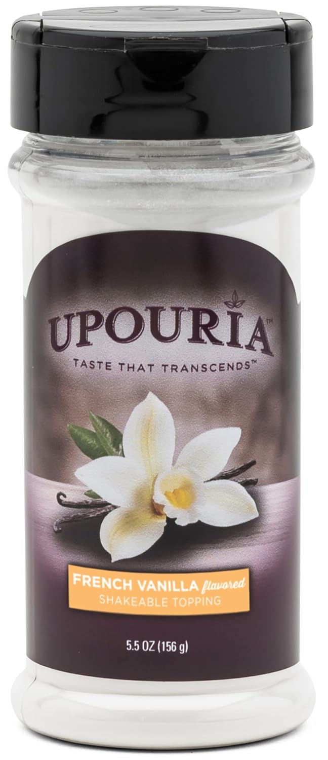 Upouria French Vanilla Shakeable Topping, 5.5 Ounce Jar