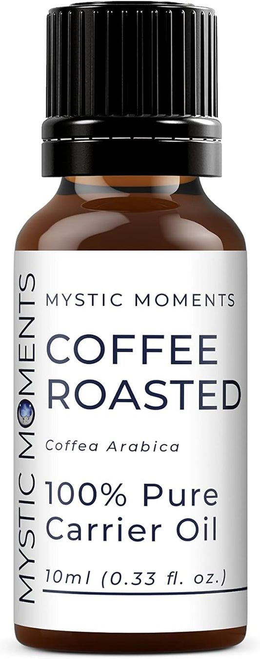 Mystic Moments | Coffee Roasted Carrier Oil 10ml - Pure & Natural Oil Perfect for Hair, Face, Nails, Aromatherapy, Massage and Oil Dilution Vegan GMO Free