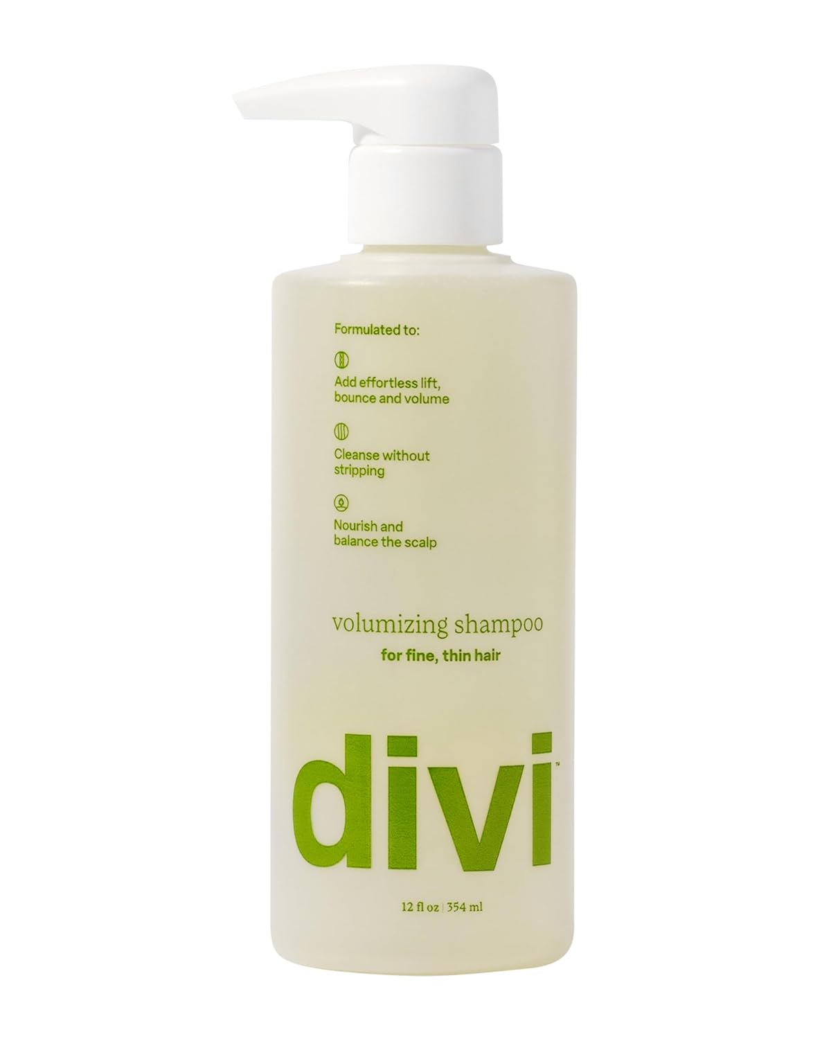Divi Volumizing Shampoo For Women And Men - Lightweight Volume Shampoo For Fine Hair - Formulated To Cleanse, Nourish And Balance The Scalp, 12 Fl Oz