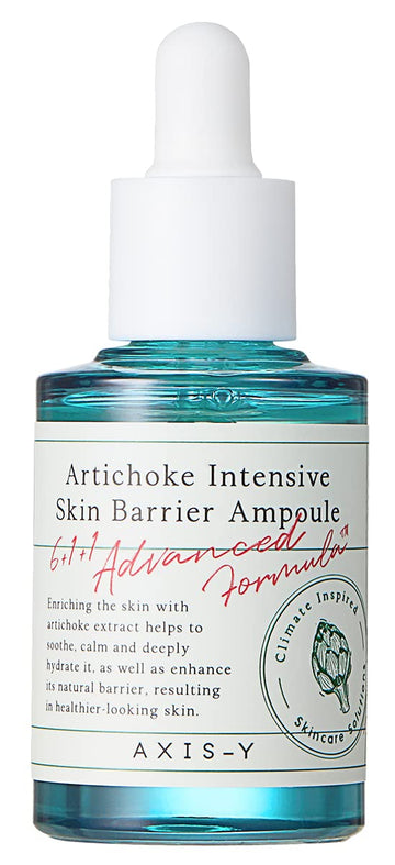 Axis-Y Artichoke Intensive Skin Barrier Ampoule 30 Ml / 1.01 Fl. Oz | Soothing Skin Serum Ampoule | Irritated Skin, Skin Barrier Treatment, Centella Asiatica, Korean Skincare