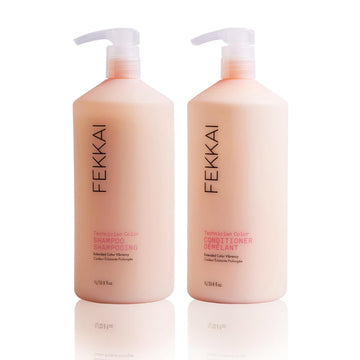 Fekkai Technician Color Shampoo (8.5 Oz) + Conditioner (8.5 Oz) - Extends Vibrancy Of Color-Treated Hair - Free Of Sulfates, Parabens, Phthalates - Vegan, Cruelty-Free