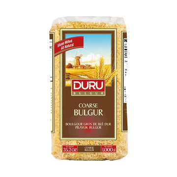 Duru Coarse Bulgur, 1000g, Wheat Berries, 100% Natural and Certificated, High Fiber and Protein, Non-GMO, Great for Vegan Recipes, Better than Rice