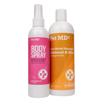 Pet Md Japanese Cherry Blossom Body Spray & Oatmeal + Aloe Shampoo