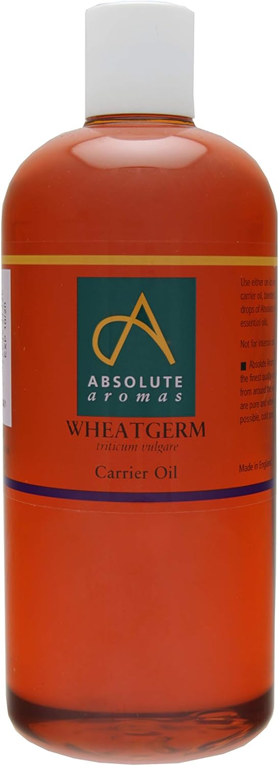Absolute Aromas Wheatgerm 500Ml - 100% Pure, Natural And Rich In Vitamin E Carrier Oil - For Massage, Aromatherapy And Blending Essential Oils