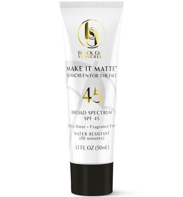 Make It Matte SPF 45 - Clear Face Sunscreen - No White Residue, Broad Spectrum, Matte Finish, Vegan, Reef-Friendly