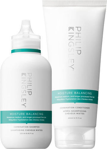 Philip Kingsley | Moisture Balancing Shampoo And Conditioner Set |Moisturising And Hydrating Duo For Dry, Damaged Hair | Nourishes, Smooths And Adds Shine To Hair | 250Ml And 200Ml