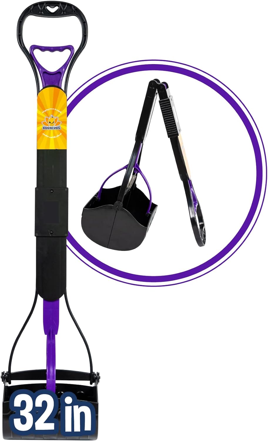 Bodhi Dog Large Foldable Pooper Scooper With 32 Inches Handle Portable Design For Small And Big Dogs | Constructed With Durable Materials