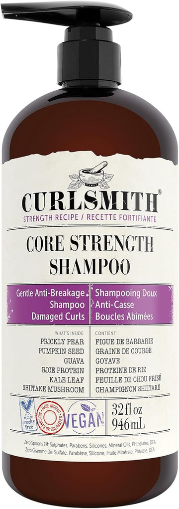 Curlsmith – Core Strength Shampoo, Gentle Protein-Rich For Frequent Use (947Ml)