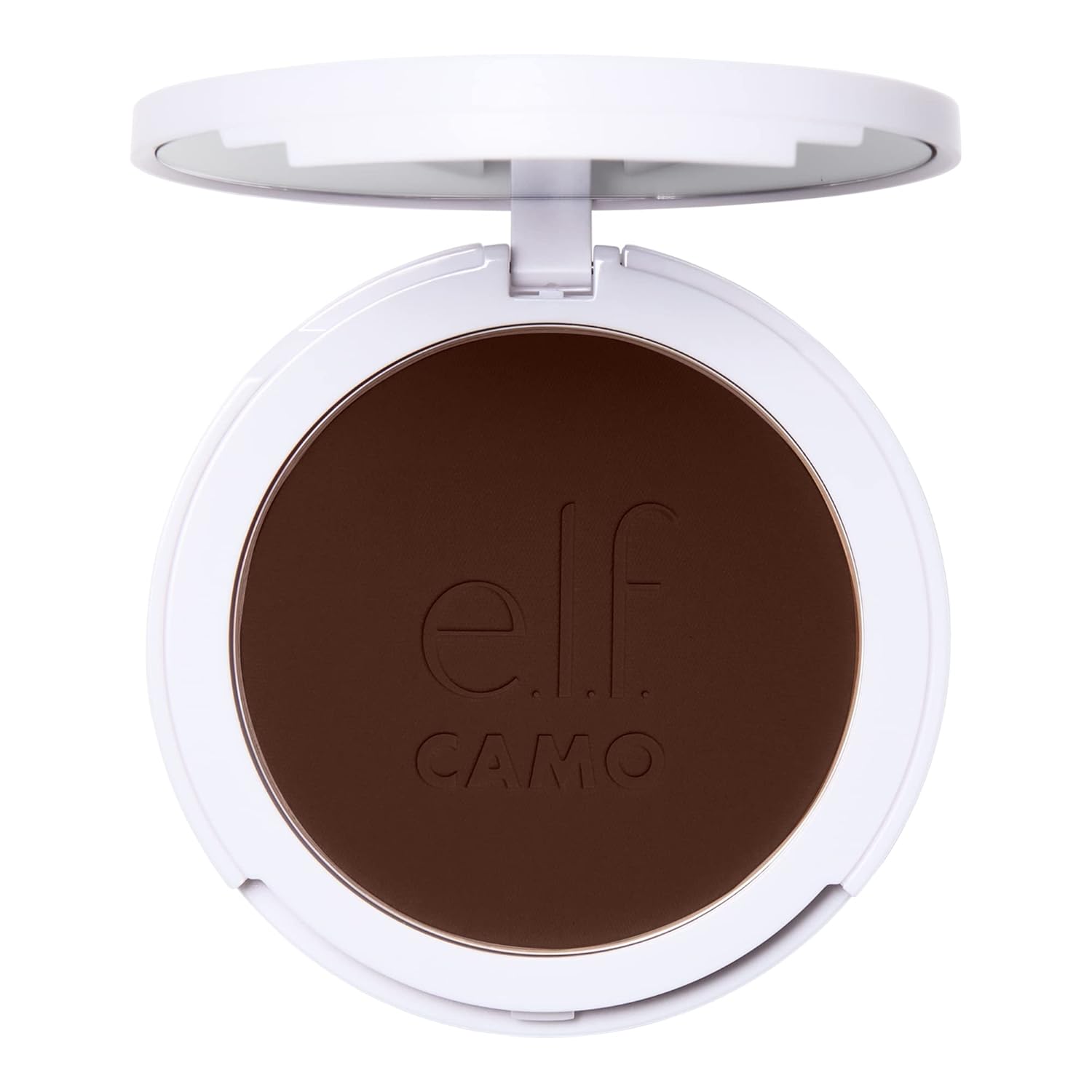 E.L.F. Camo Powder Foundation, Lightweight, Primer-Infused Buildable & Long-Lasting Medium-To-Full Coverage Foundation