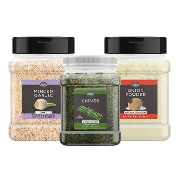 Birch & Meadow Garlic & Onion Bundle, Seasonings, Cooking & Baking, Various Sizes, Kitchen Essentials