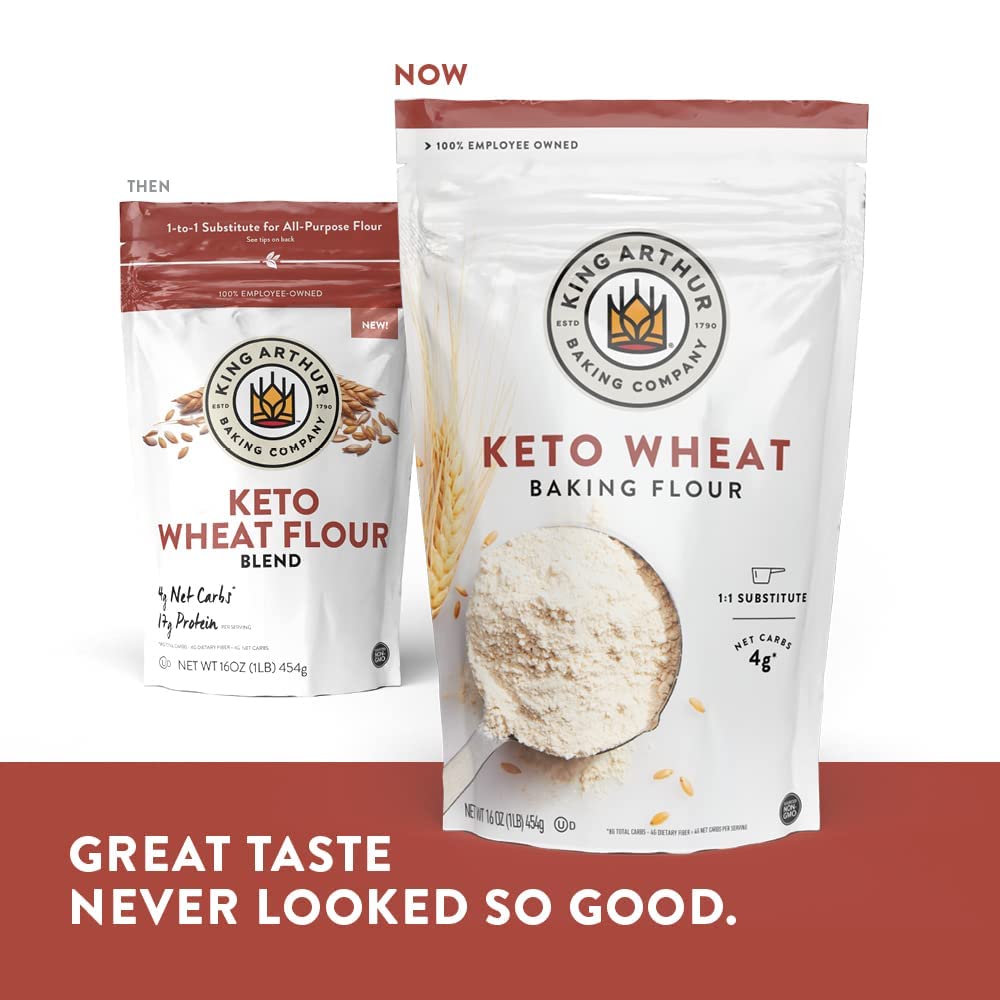 King Arthur, Keto Wheat Flour Blend, Non-GMO Project Verified, 1-to-1 Substitute for All- Purpose Flour, 16 Ounces : Video Games