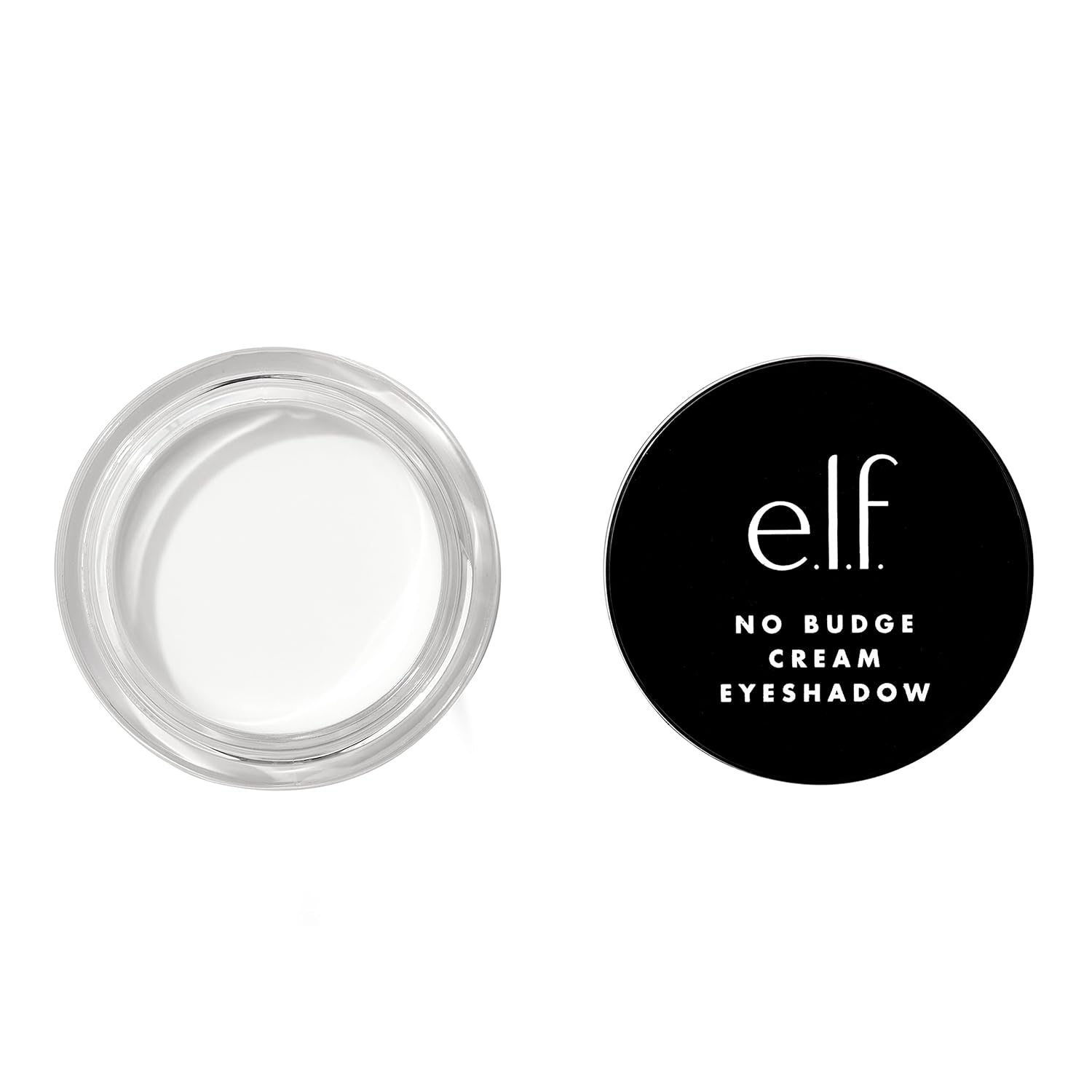 E.L.F. No Budge Cream Eyeshadow, 3-In-1 Eyeshadow, Primer & Liner With Crease-Resistant Color & Stay-Put Power, Vegan & Cruelty-Free, Wispy Cloud