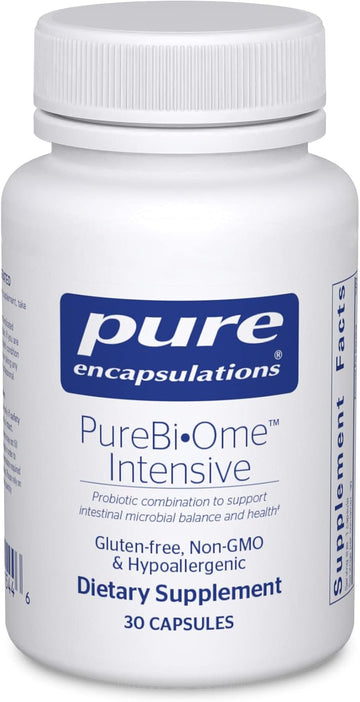 Pure Encapsulations PureBi•Ome Intensive | Hypoallergenic Multi-Strain Probiotic Blend to Support Healthy Intestinal Microflora Balance | 30 Capsules