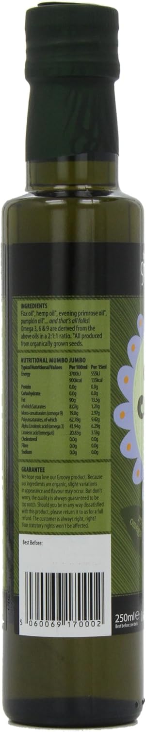 Groovy Foods Organic Cool Oil Rich In Omega 3,6,9, 250Ml